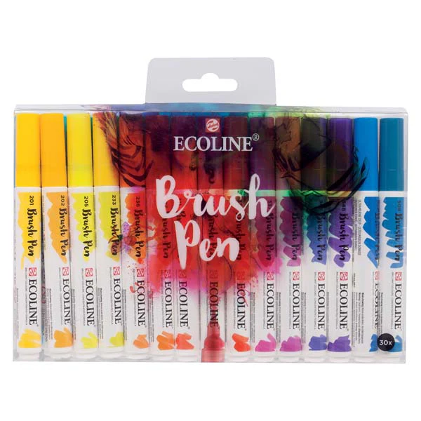 Ecoline Brush Pen, Set of 30