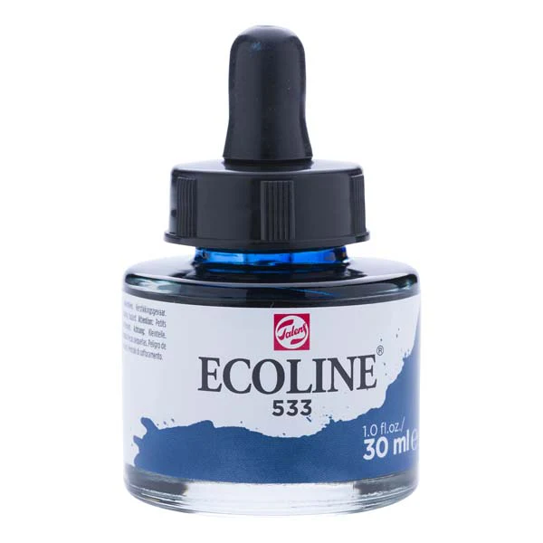 Ecoline Liquid Watercolour Ink, 30ml - 533 - Indigo