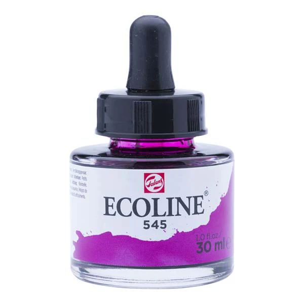 Ecoline Liquid Watercolour Ink, 30ml - 545 -  Red Violet
