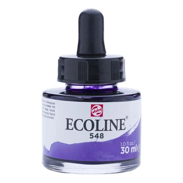 Ecoline Liquid Watercolour Ink, 30ml - 548 - Blue Violet