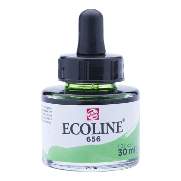 Ecoline Liquid Watercolour Ink, 30ml - 656 -  Forest Green