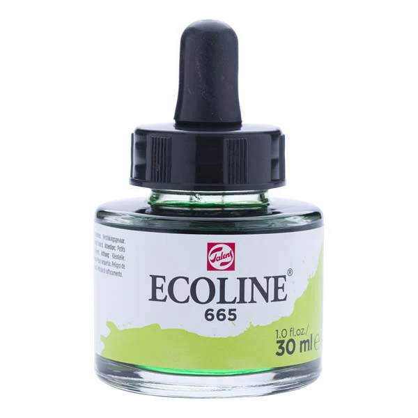 Ecoline Liquid Watercolour Ink, 30ml - 665 - Spring Green