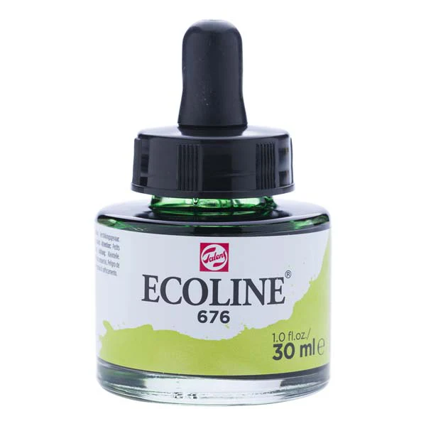 Ecoline Liquid Watercolour Ink, 30ml - 676 - Grass Green