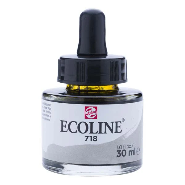 Ecoline Liquid Watercolour Ink, 30ml - 718 - Warm Grey