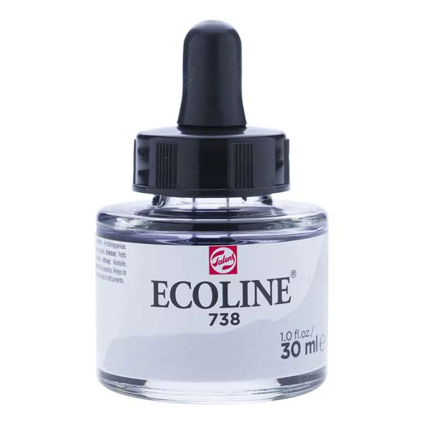 Ecoline Liquid Watercolour Ink, 30ml - 738 - Cold Grey Lt