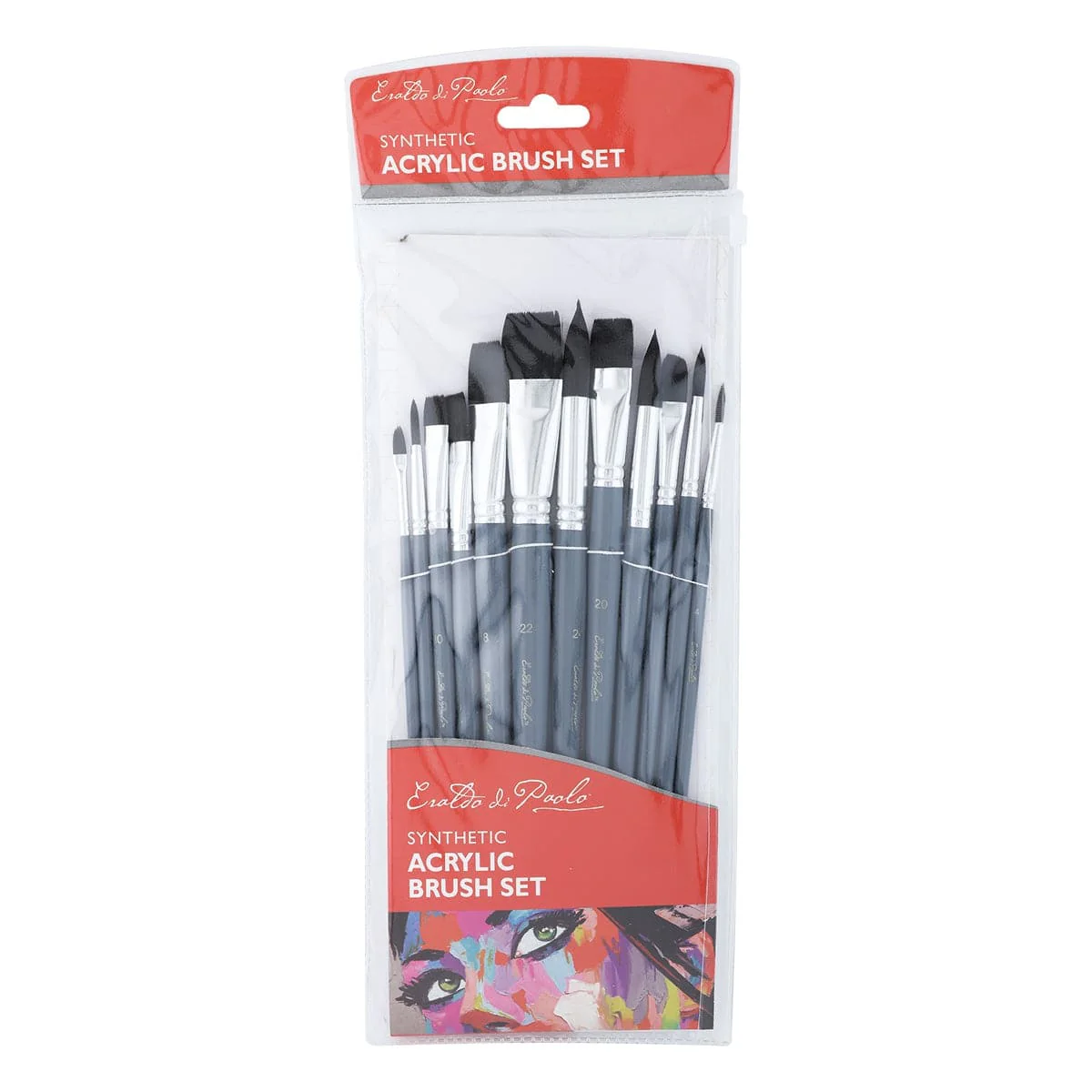 Eraldo Di Paolo Synthetic Acrylic Brush Set 12 Piece - Image 2