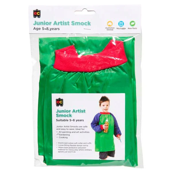 Educational Colours Junior Long Sleeve Artist Smock, Ages 5-8
