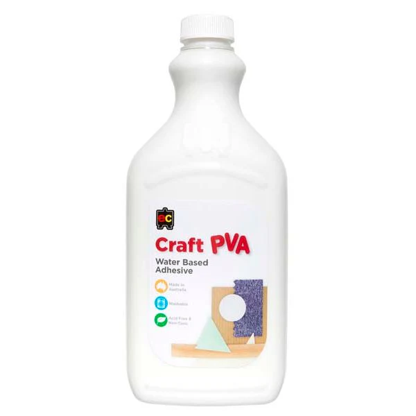 Educational Colours Water Based PVA Craft Glue 2ltr