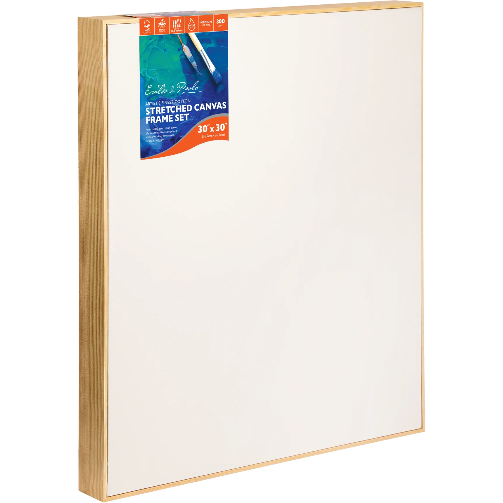 30 x 30 inches Eraldo di Paolo Stretched Canvas with Wood Frame - Image 7