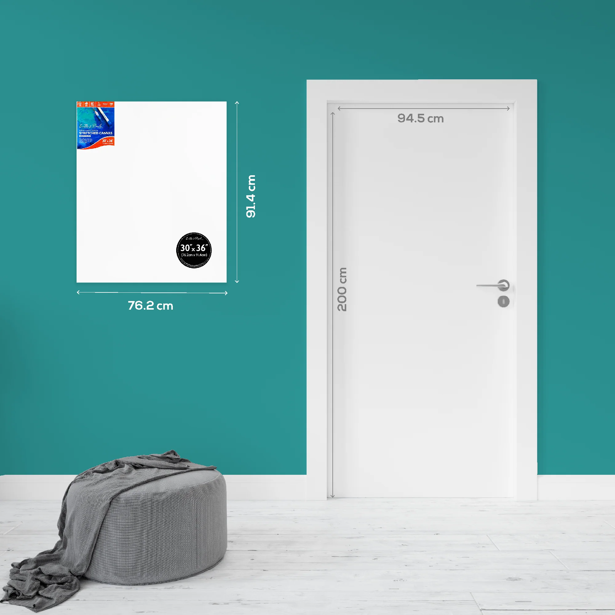 30 x 36 inches Eraldo di Paolo Gallery Wrapped Stretched Canvas - Image 4