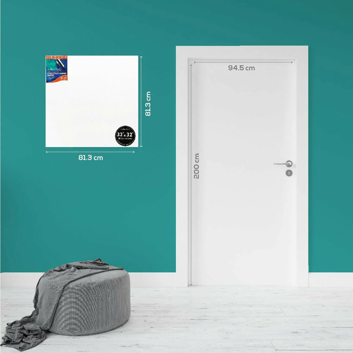 32 x 32 inches Eraldo di Paolo Gallery Wrapped Stretched Canvas - Image 2
