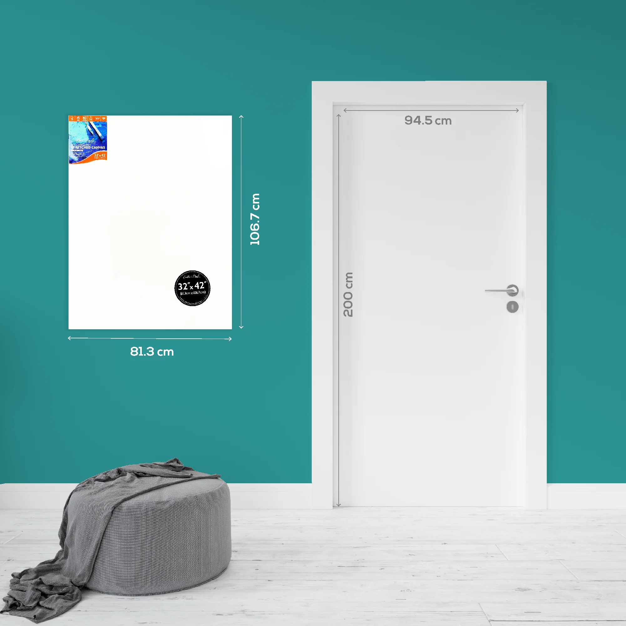 32 x 42 inches Eraldo di Paolo Gallery Wrapped Stretched Canvas - Image 5
