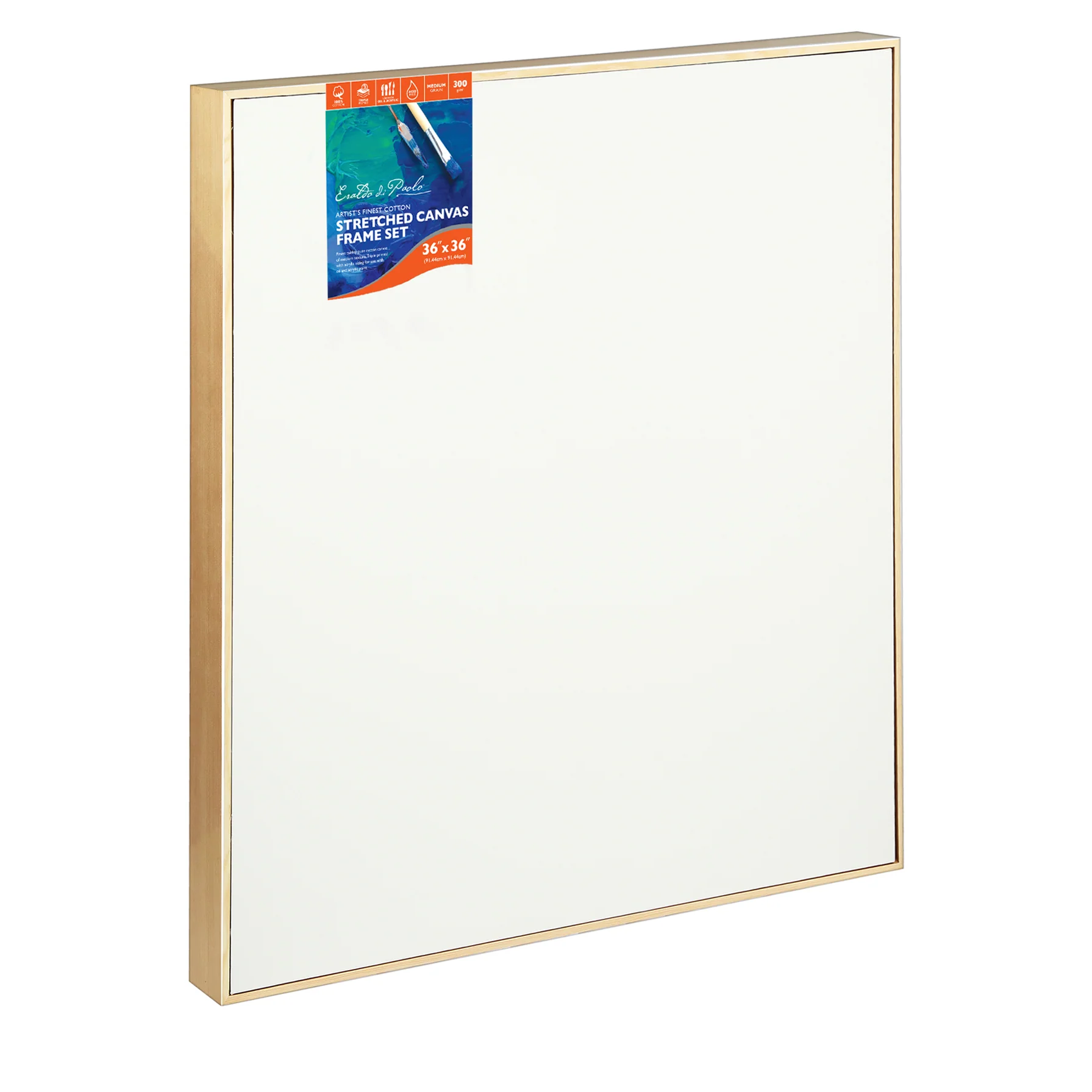 36 x 36 inches Eraldo di Paolo Stretched Canvas with Wood Frame - Image 6