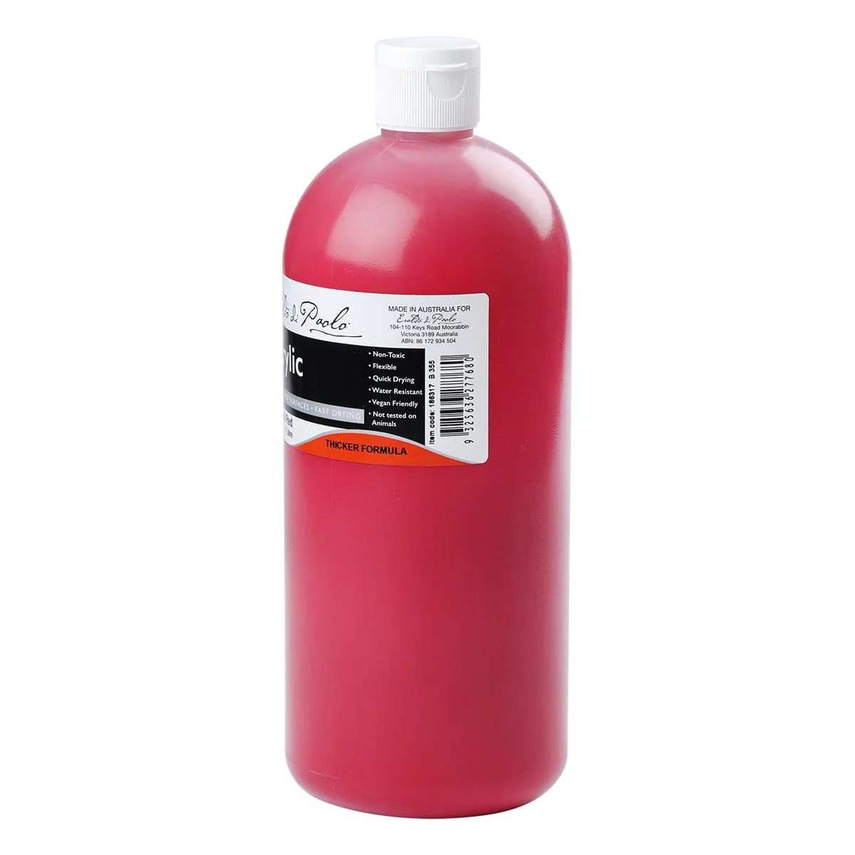 Eraldo di Paolo Acrylic Paint Cool Red 1L - Image 4