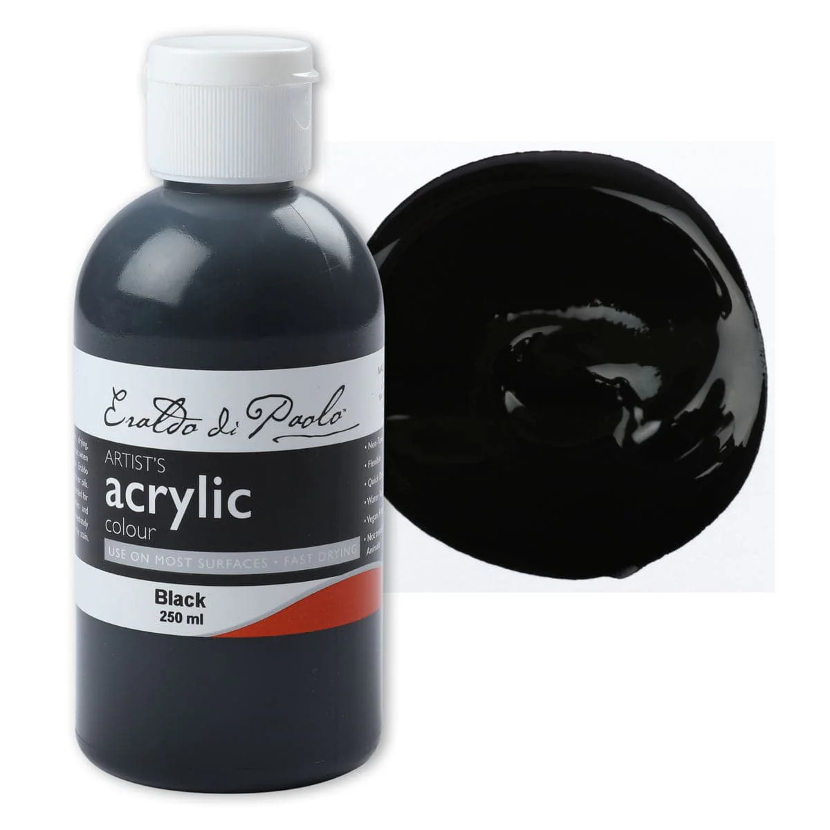 Eraldo di Paolo Acrylic Paint Black 250ml