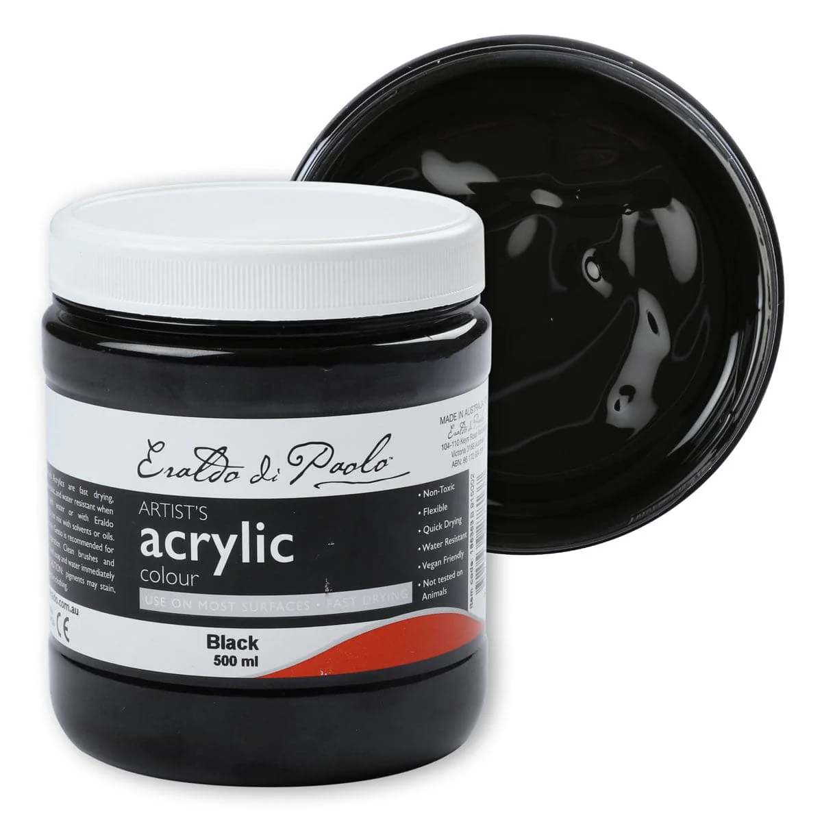 Eraldo di Paolo Acrylic Paint Black 500ml