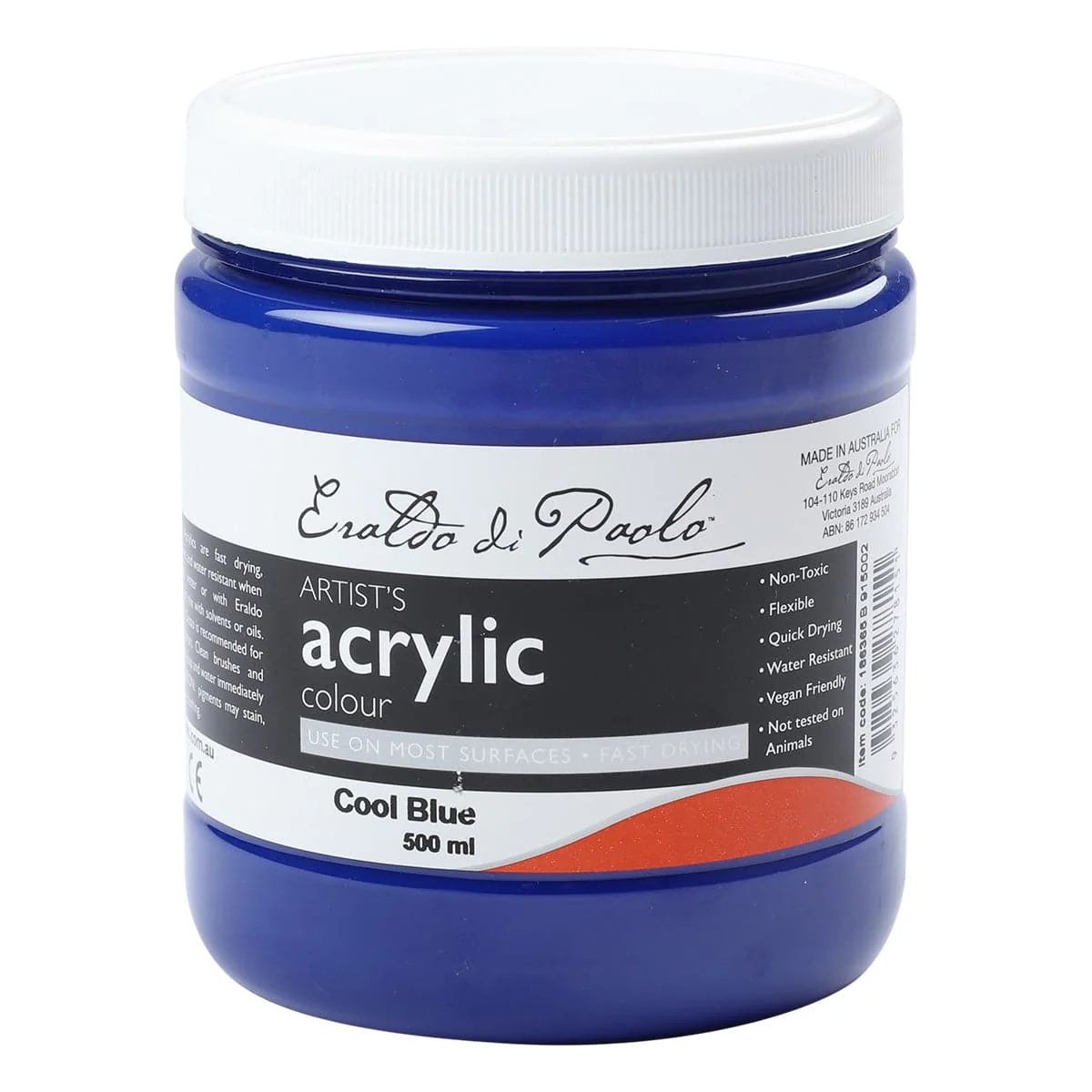 Eraldo di Paolo Acrylic Paint Cool Blue 500ml - Image 3