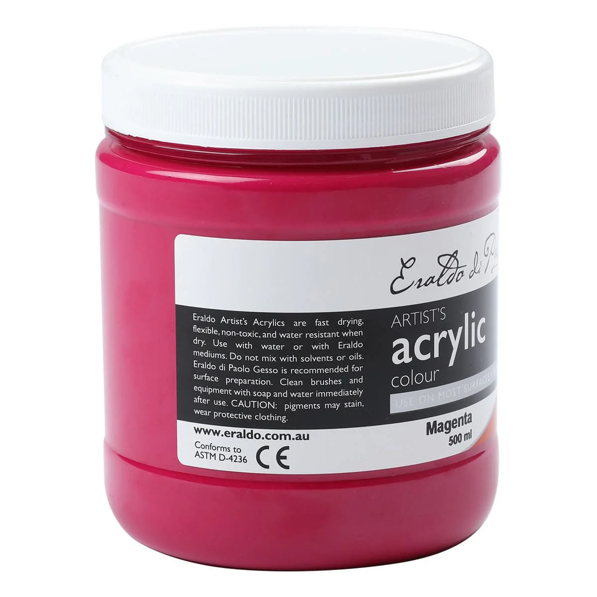 Eraldo Di Paolo Acrylic Paint Magenta 500ml - Image 5