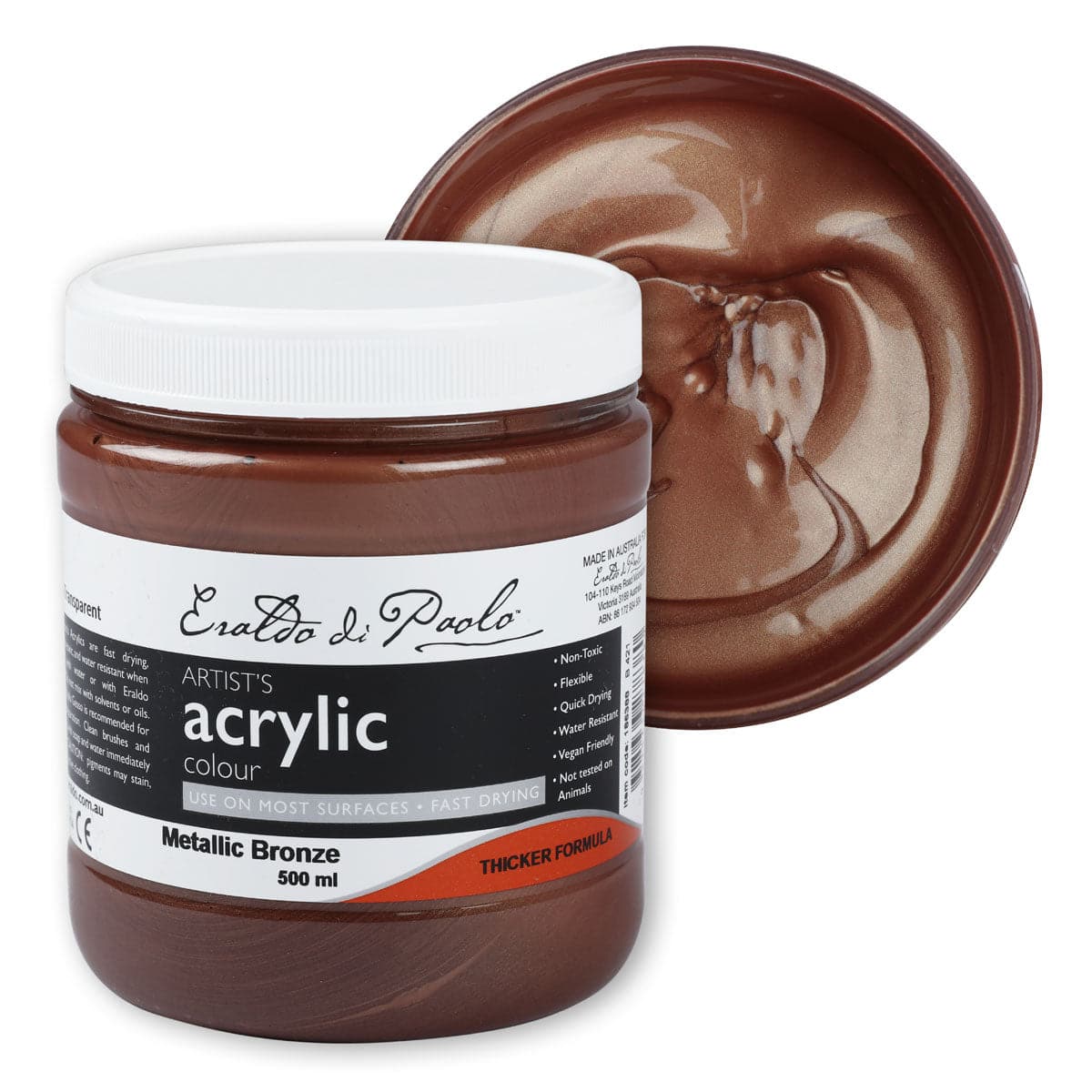 Eraldo Di Paolo Acrylic Paint Metallic Bronze 500ml