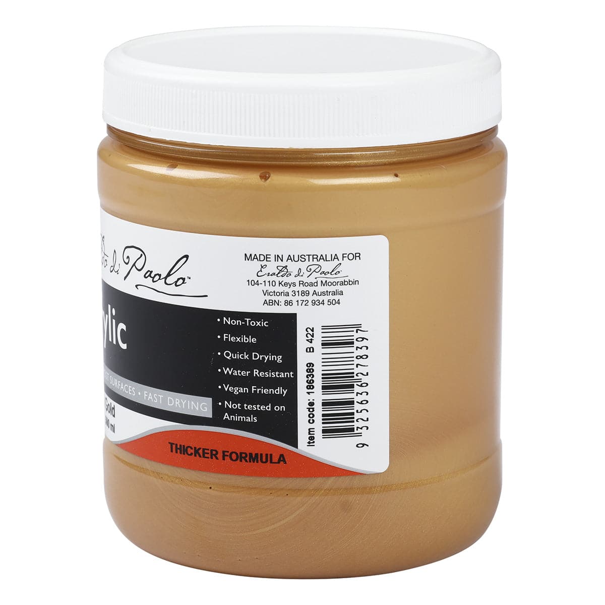 Eraldo di Paolo Acrylic Paint Metallic Rich Gold 500ml - Image 5