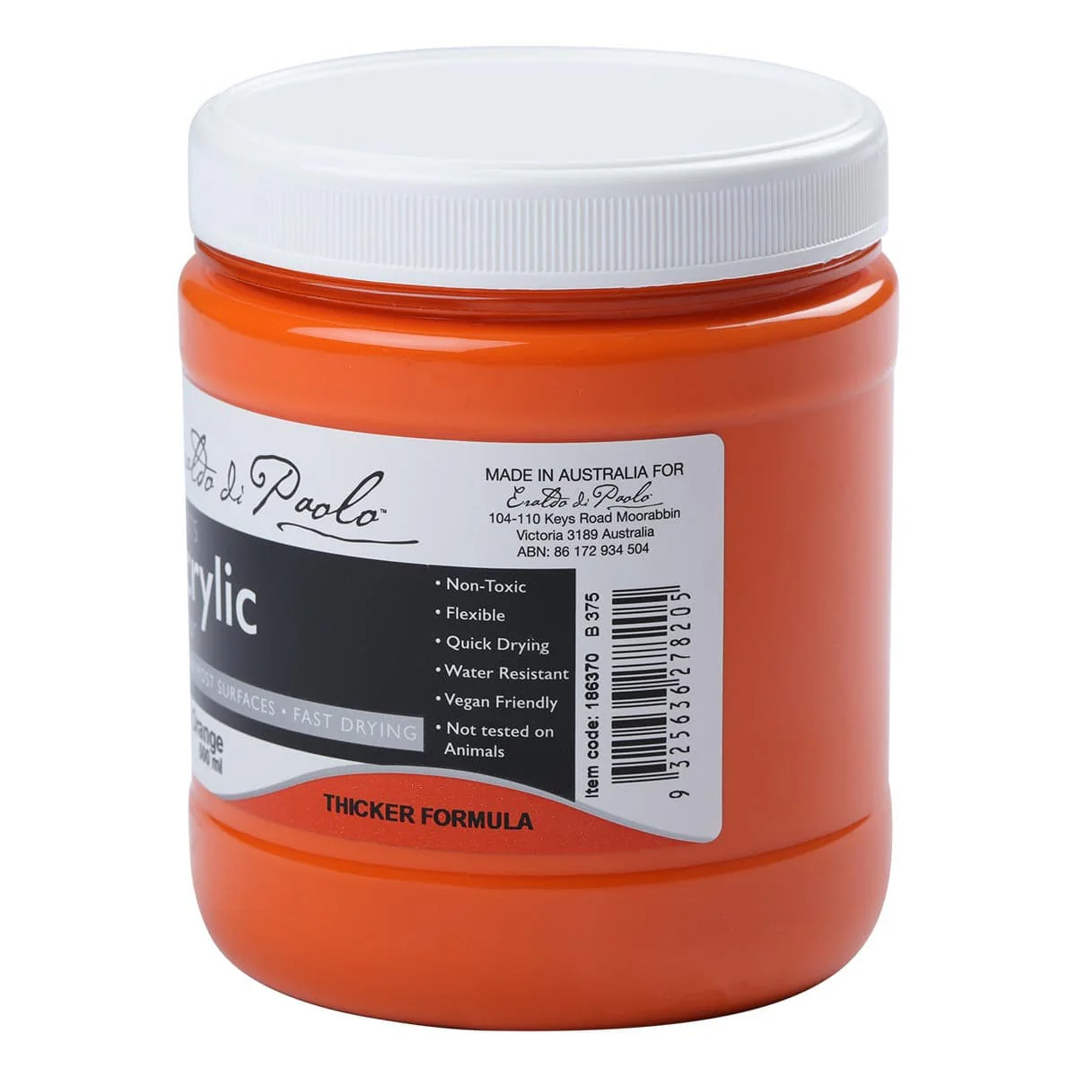 Eraldo di Paolo Acrylic Paint Orange 500ml - Image 5