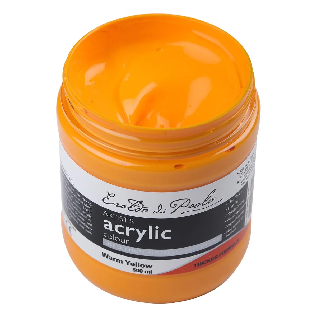 Eraldo Di Paolo Acrylic Paint Warm Yellow 500ml - Image 3