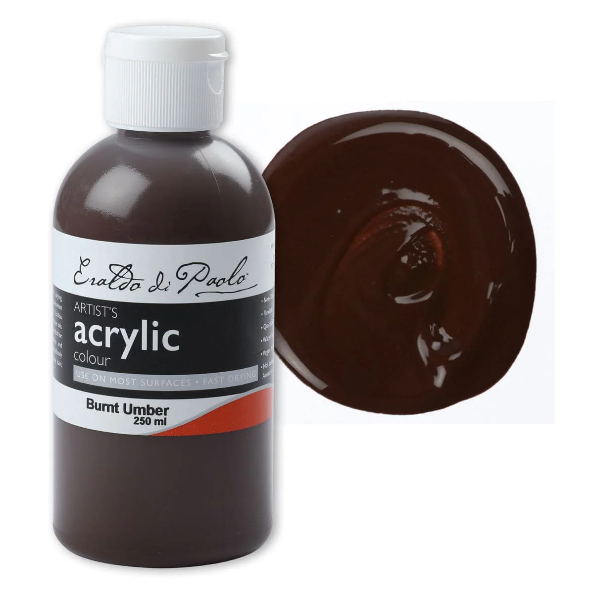 Eraldo Di Paolo Acrylic Paint Burnt Umber 250ml