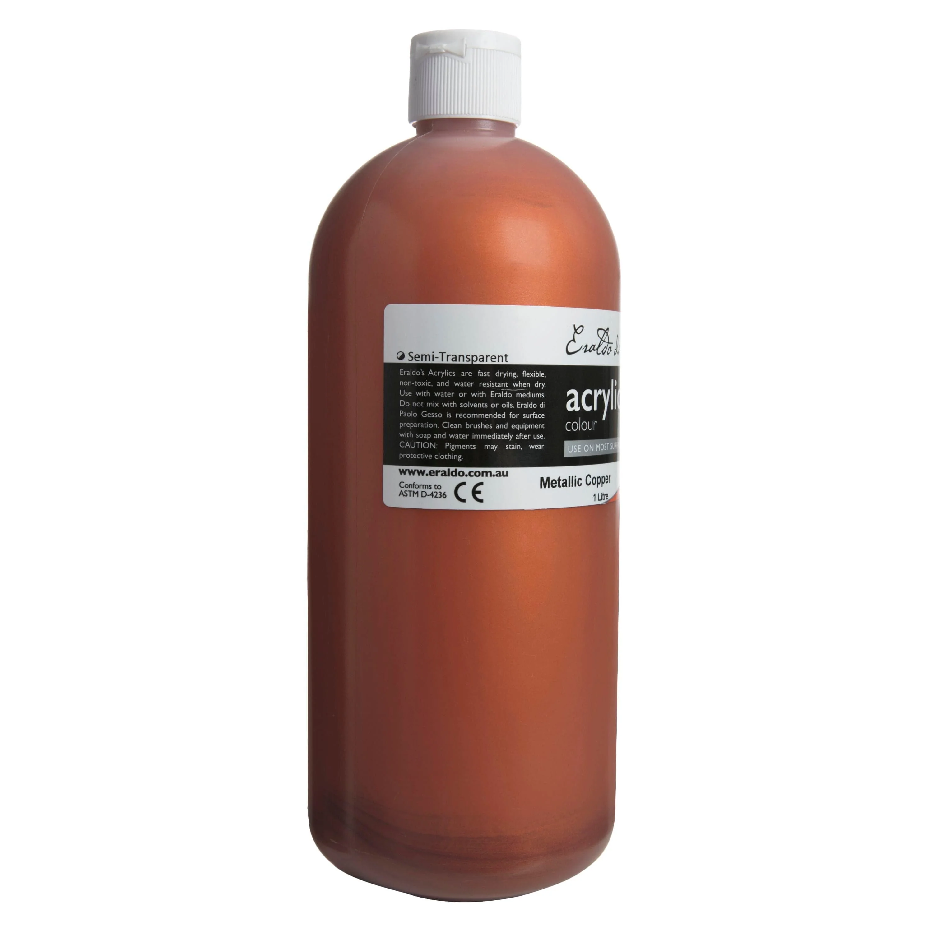 Eraldo di Paolo Acrylic Paint 1Lt Metallic Copper - Image 2