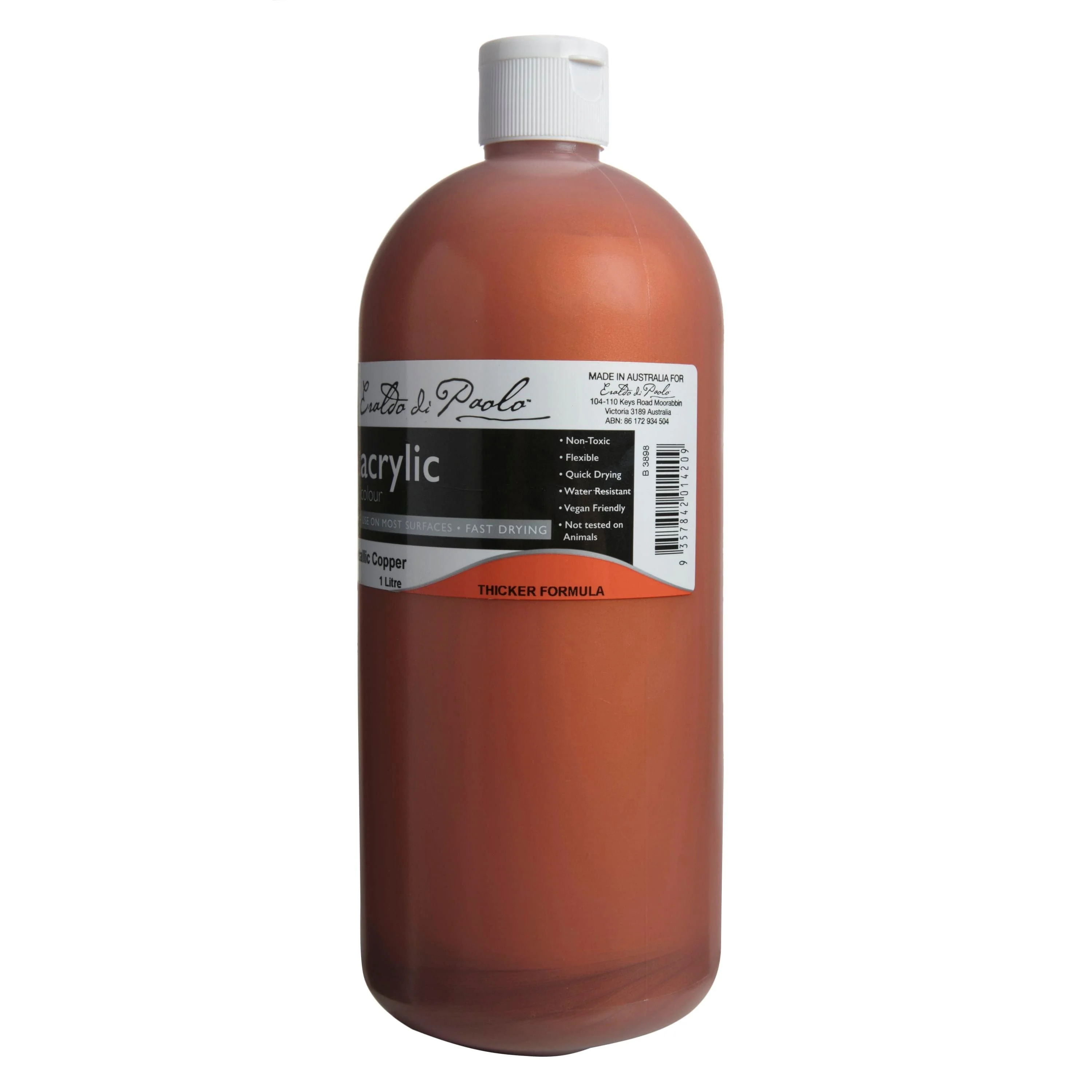 Eraldo di Paolo Acrylic Paint 1Lt Metallic Copper - Image 3