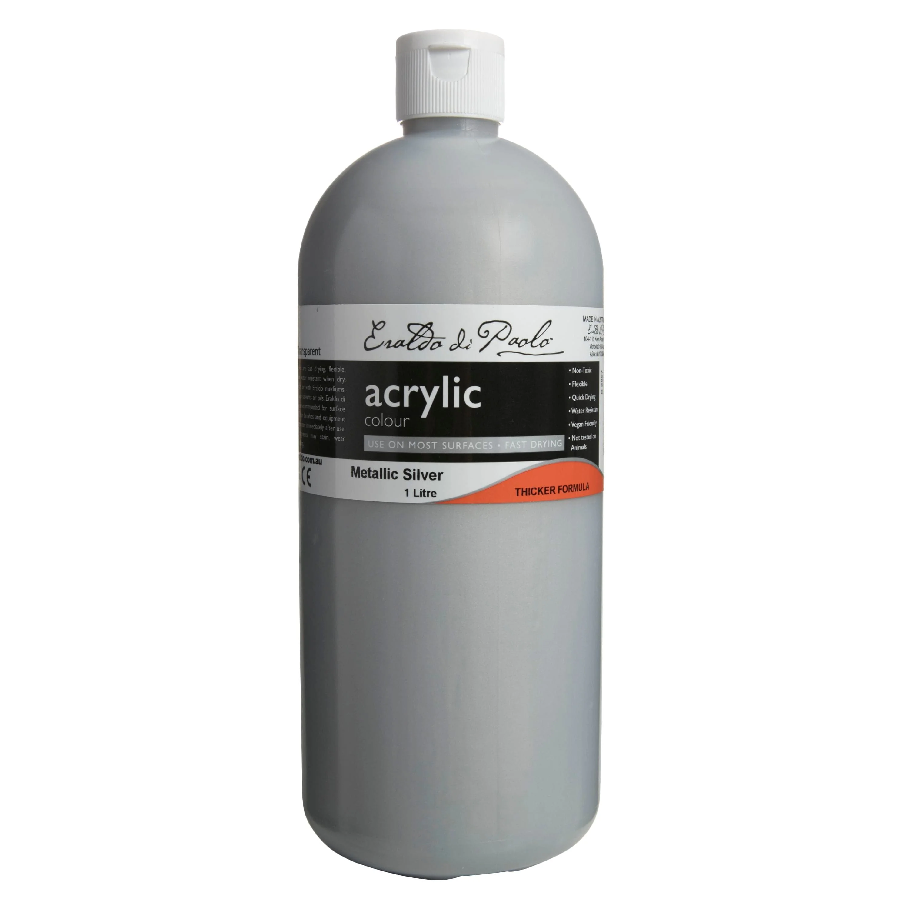 Eraldo di Paolo Acrylic Paint 1Lt Metallic Silver