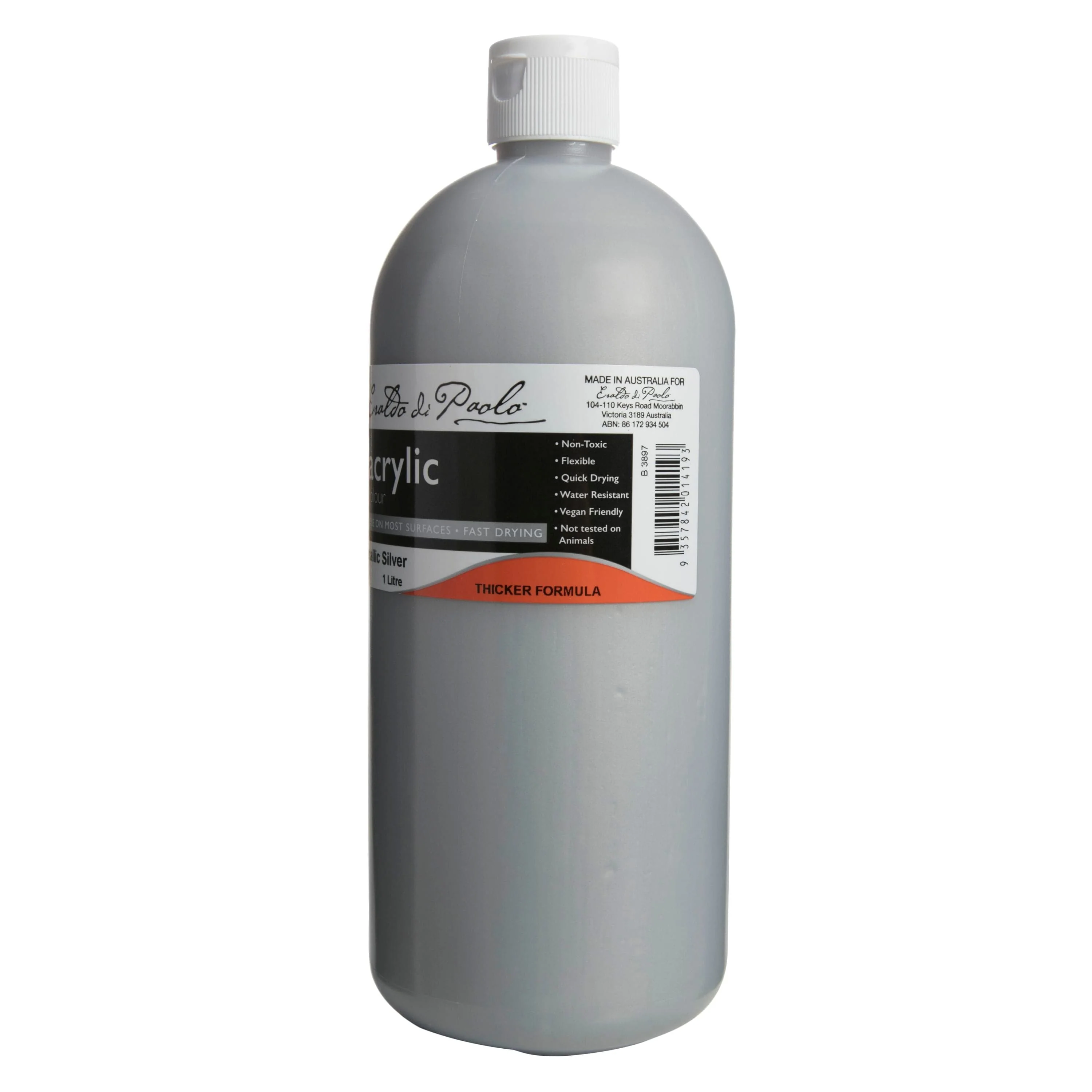 Eraldo di Paolo Acrylic Paint 1Lt Metallic Silver - Image 3