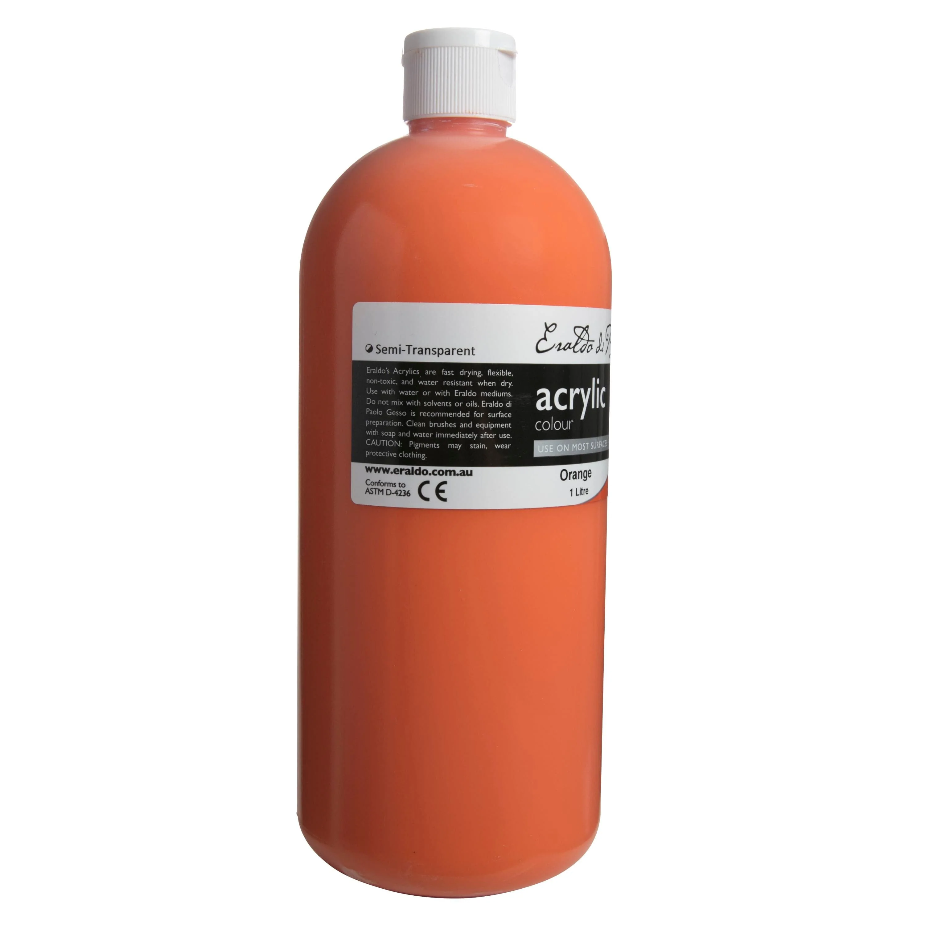 Eraldo di Paolo Acrylic Paint 1Lt Orange - Image 2