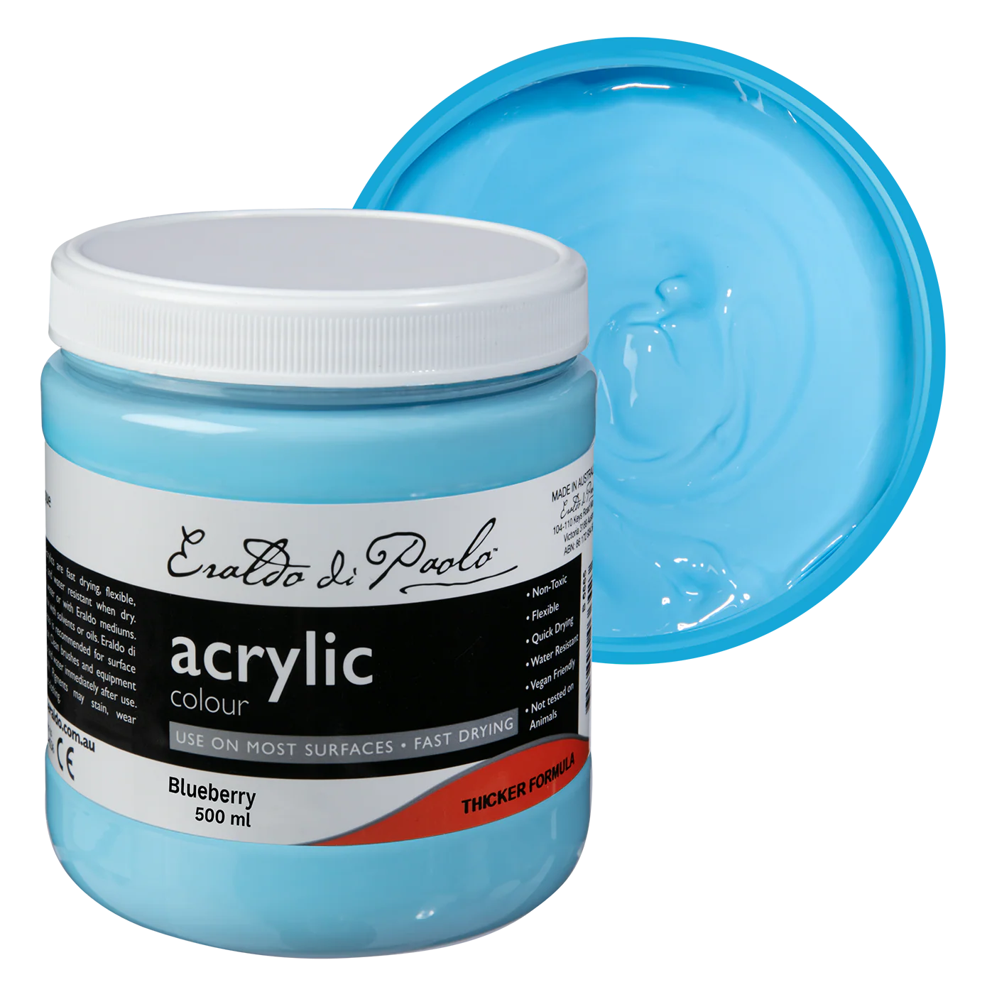 Eraldo di Paolo Acrylic Paint Pastel Blueberry 500mL
