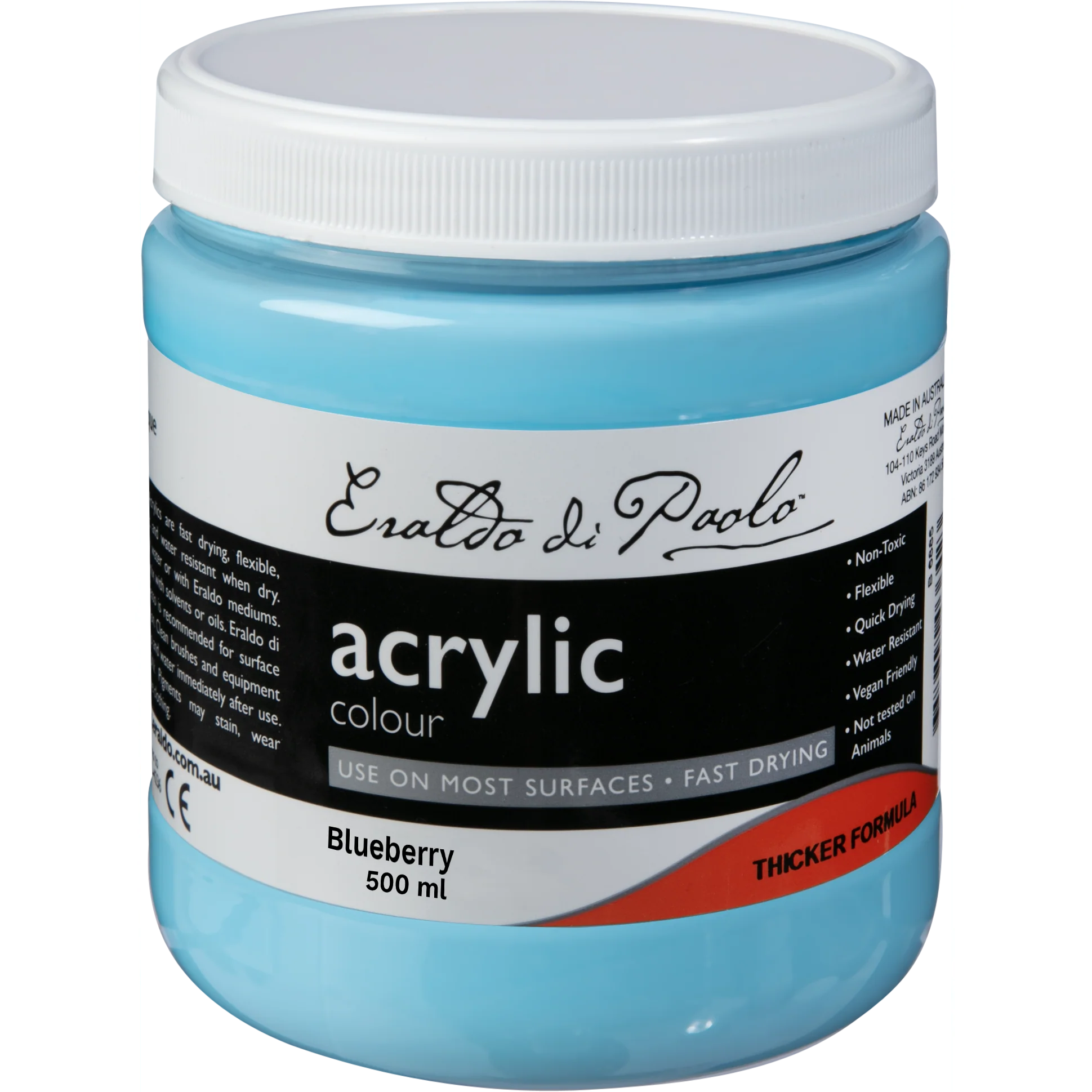 Eraldo di Paolo Acrylic Paint Pastel Blueberry 500mL - Image 4