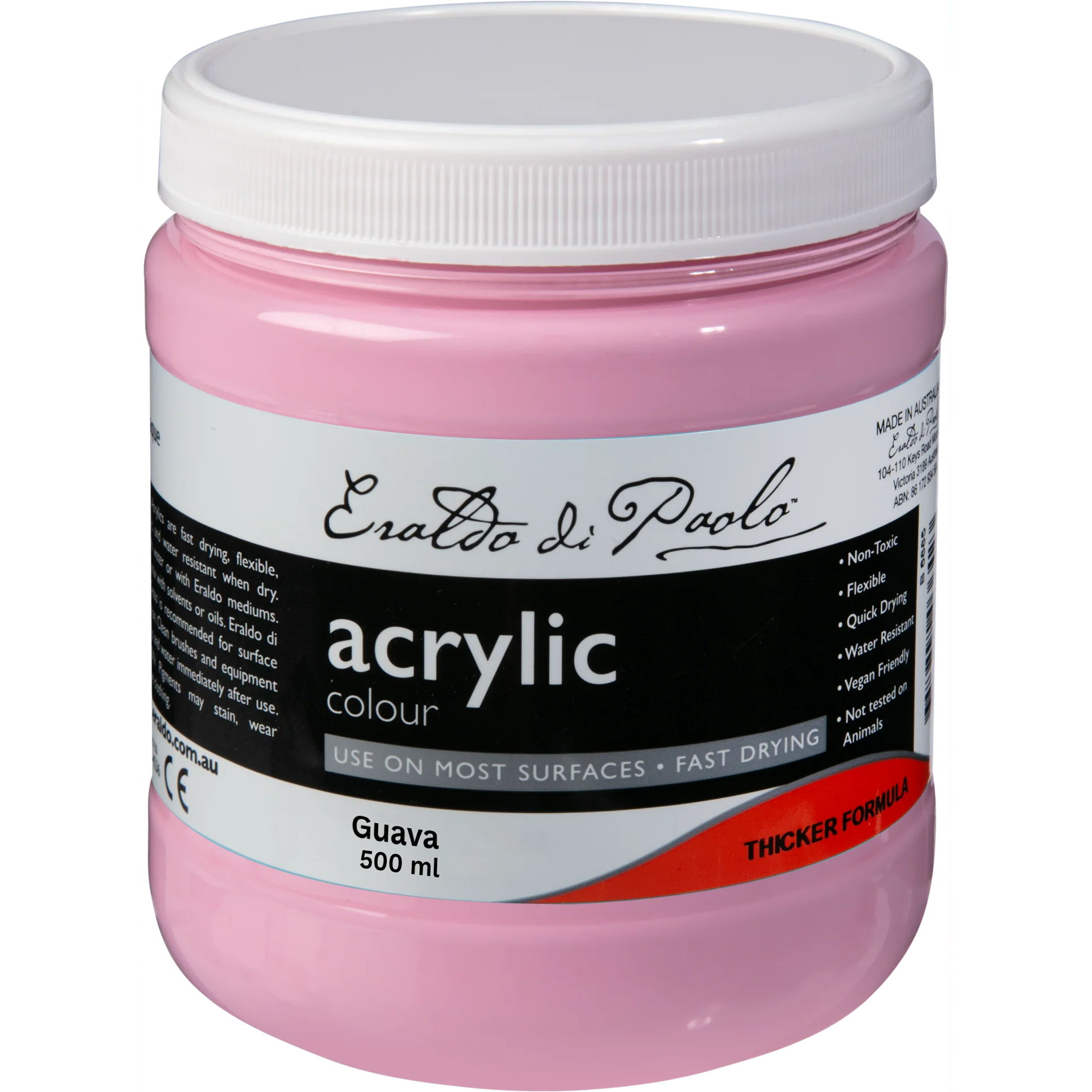 Eraldo di Paolo Acrylic Paint Pastel Guava 500mL - Image 5