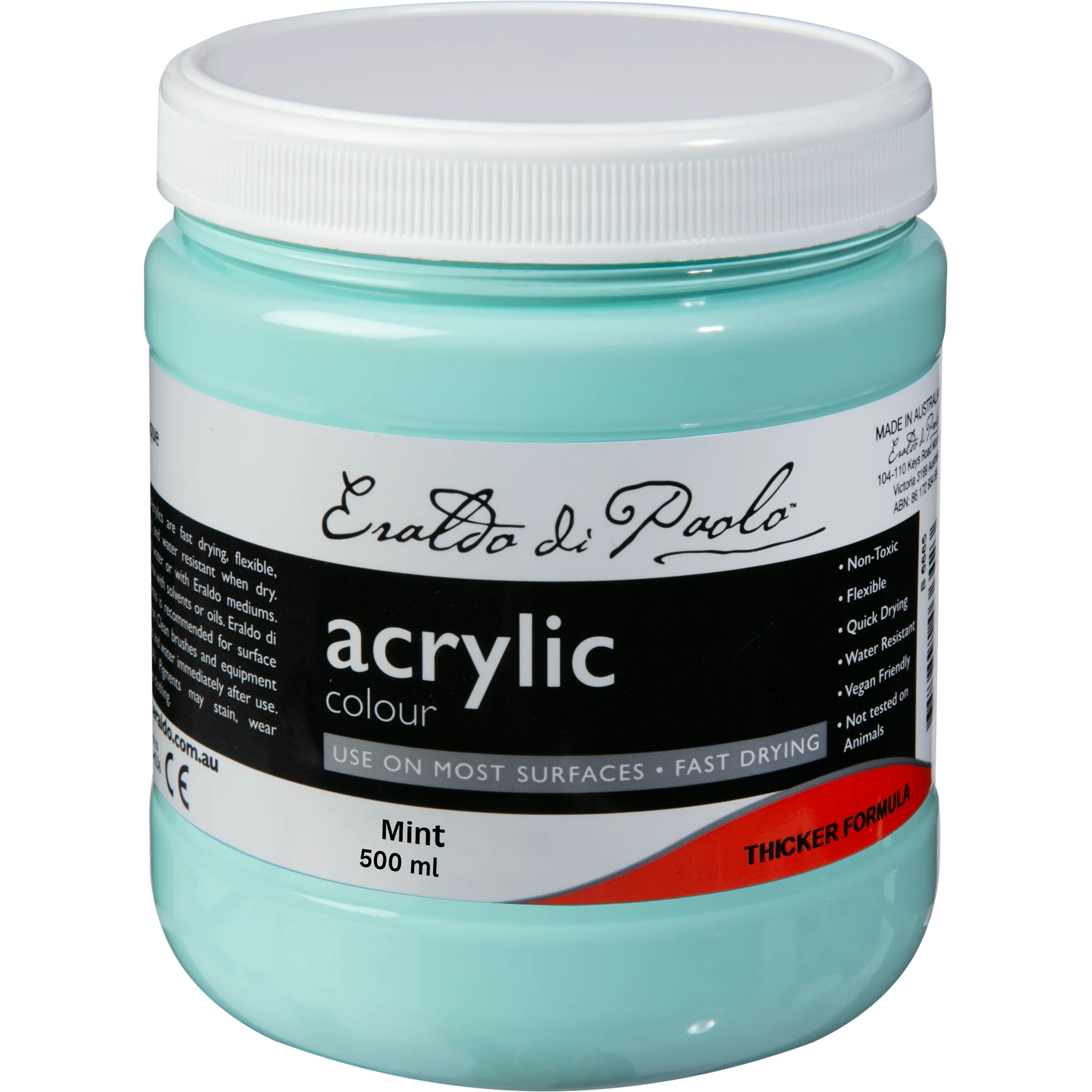 Eraldo di Paolo Acrylic Paint Pastel Mint 500mL - Image 4