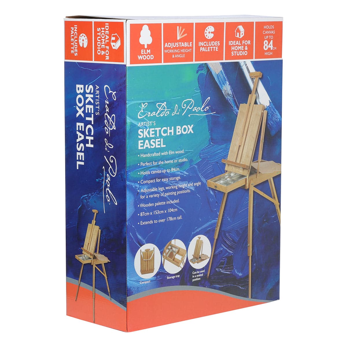 Eraldo di Paolo Wooden Sketch Box Easel - Image 10