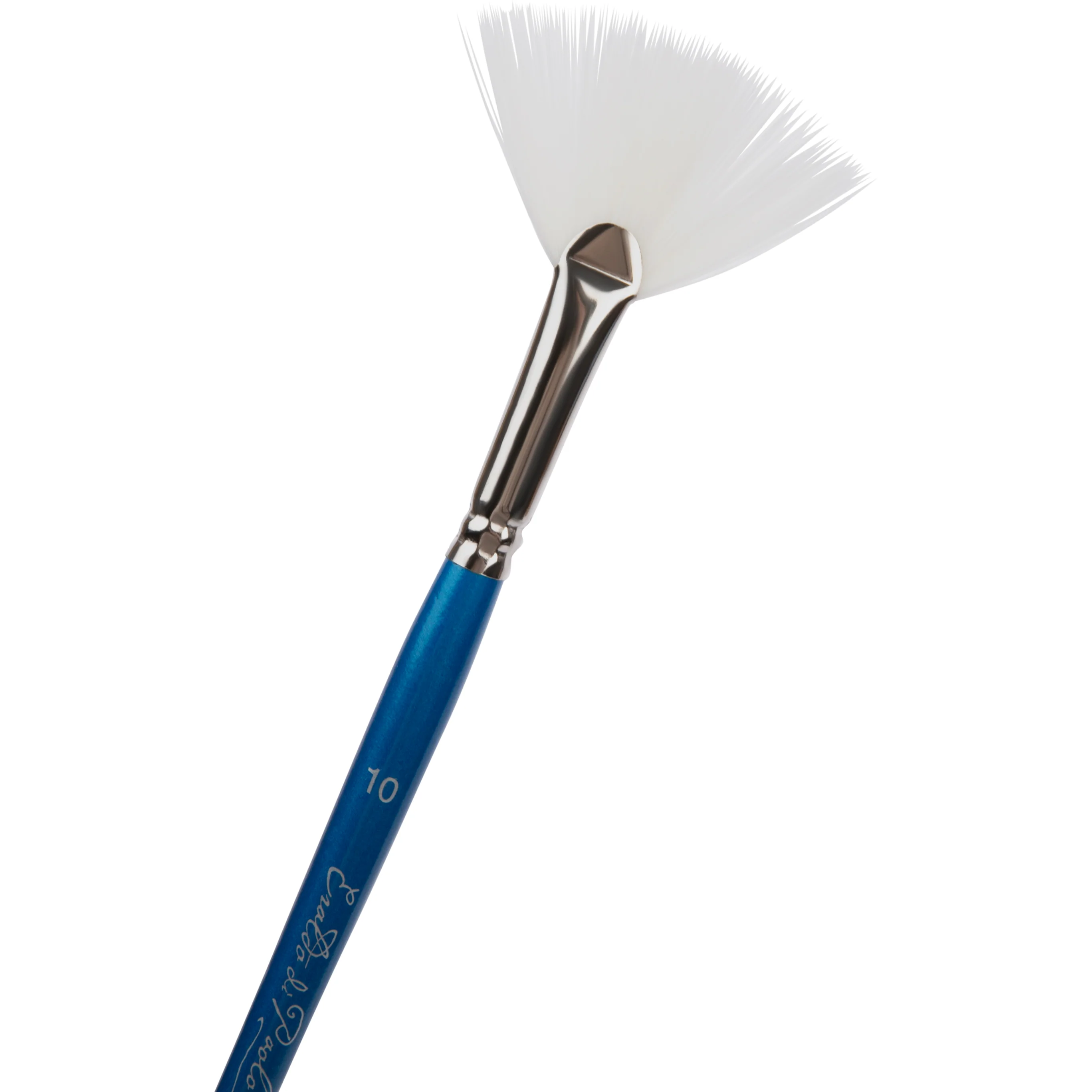 Eraldo di Paolo White Taklon Brush Fan Size 10 - Image 3