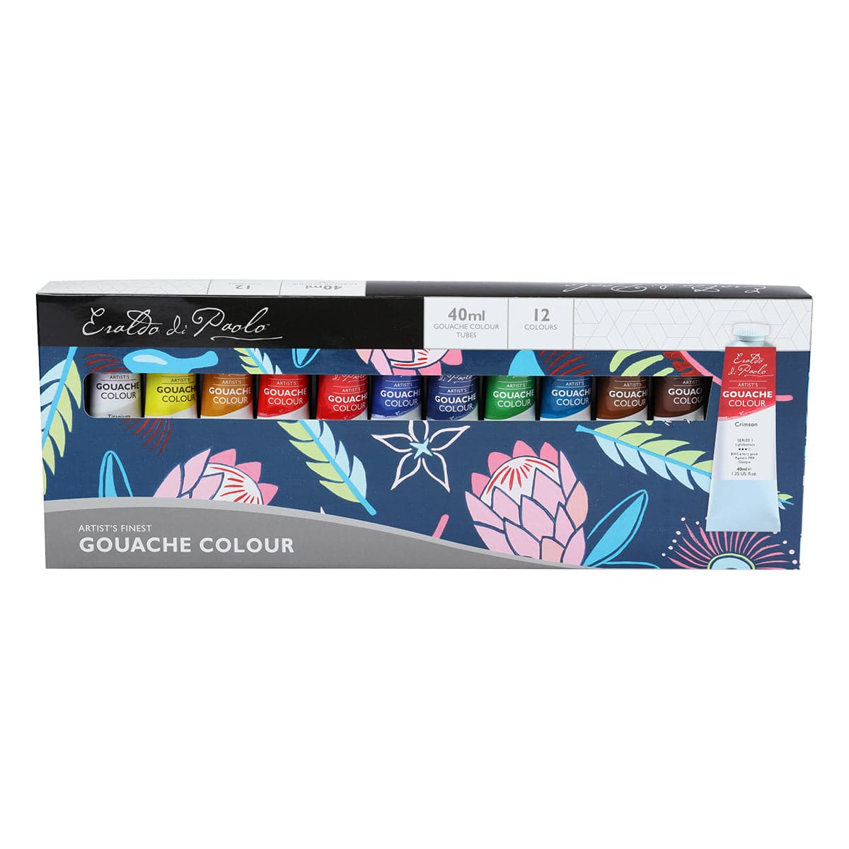 Eraldo di Paolo Gouache 12 x 40ml Tube Pack - Image 6