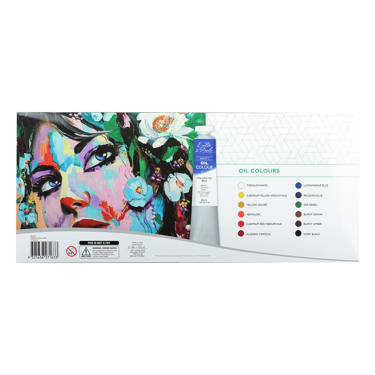 Eraldo di Paolo Oil Paint Assorted Colours 12 x 50ml - Image 3