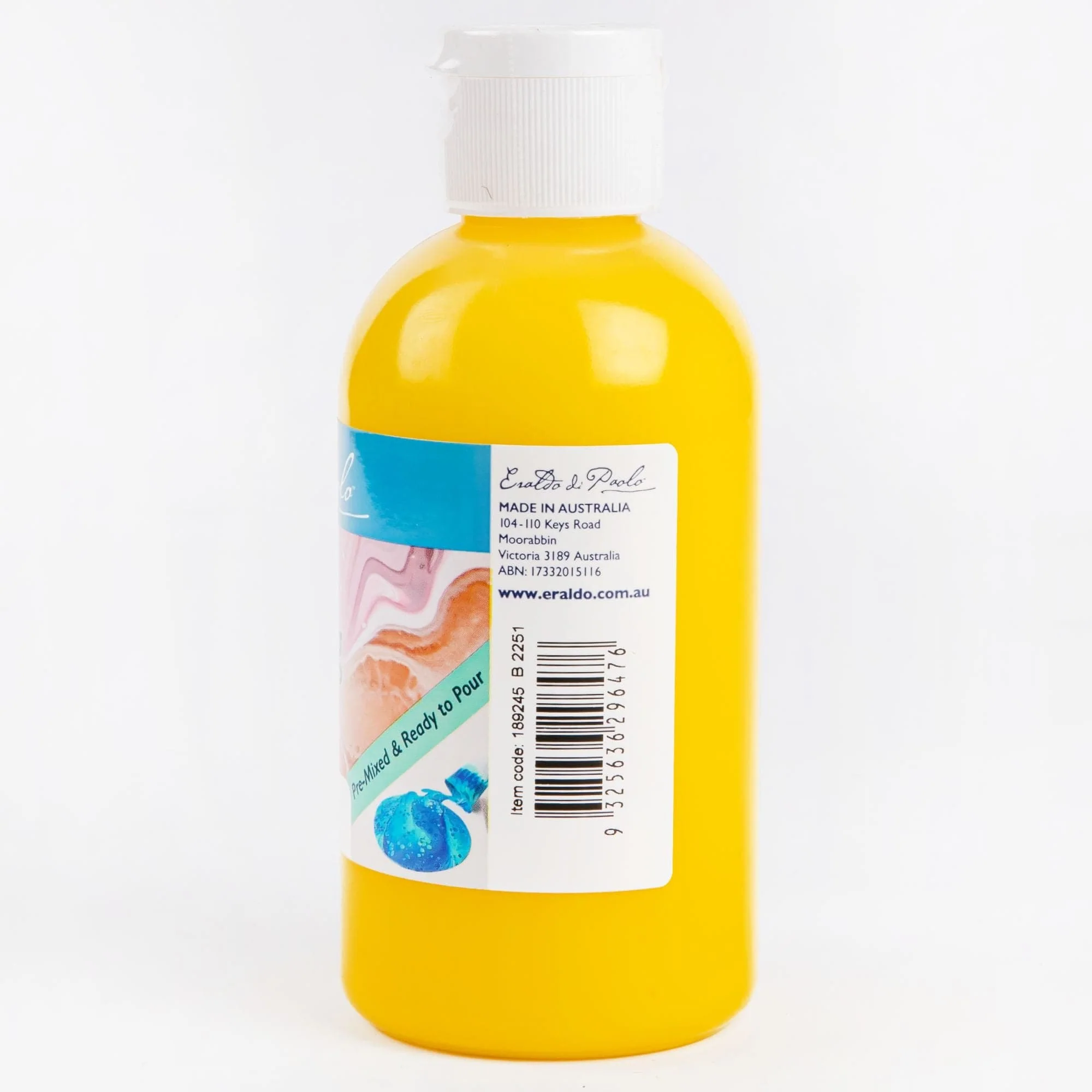 Eraldo di Paolo Pouring Paint Cool Yellow 250ml - Image 3
