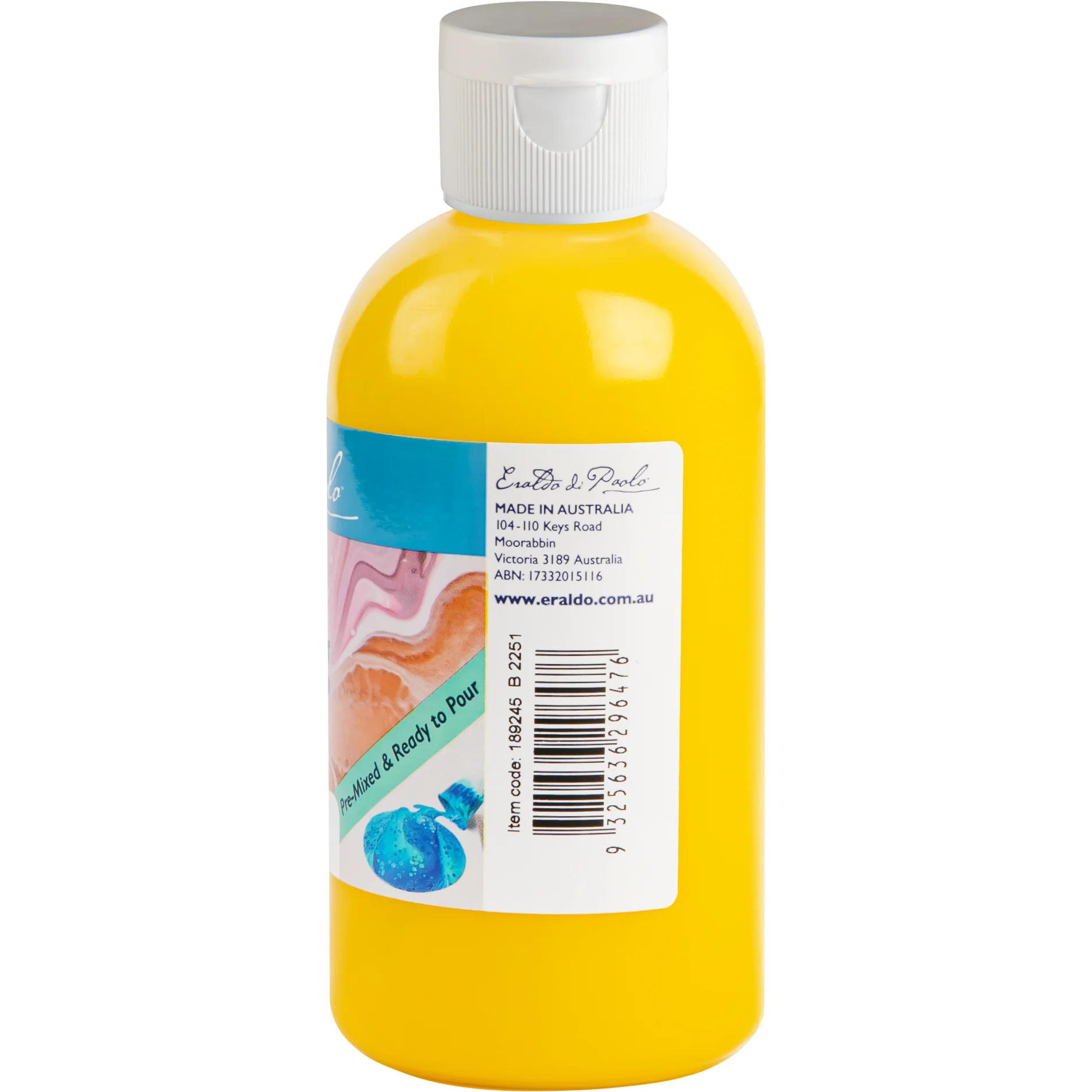 Eraldo di Paolo Pouring Paint Cool Yellow 250ml - Image 5