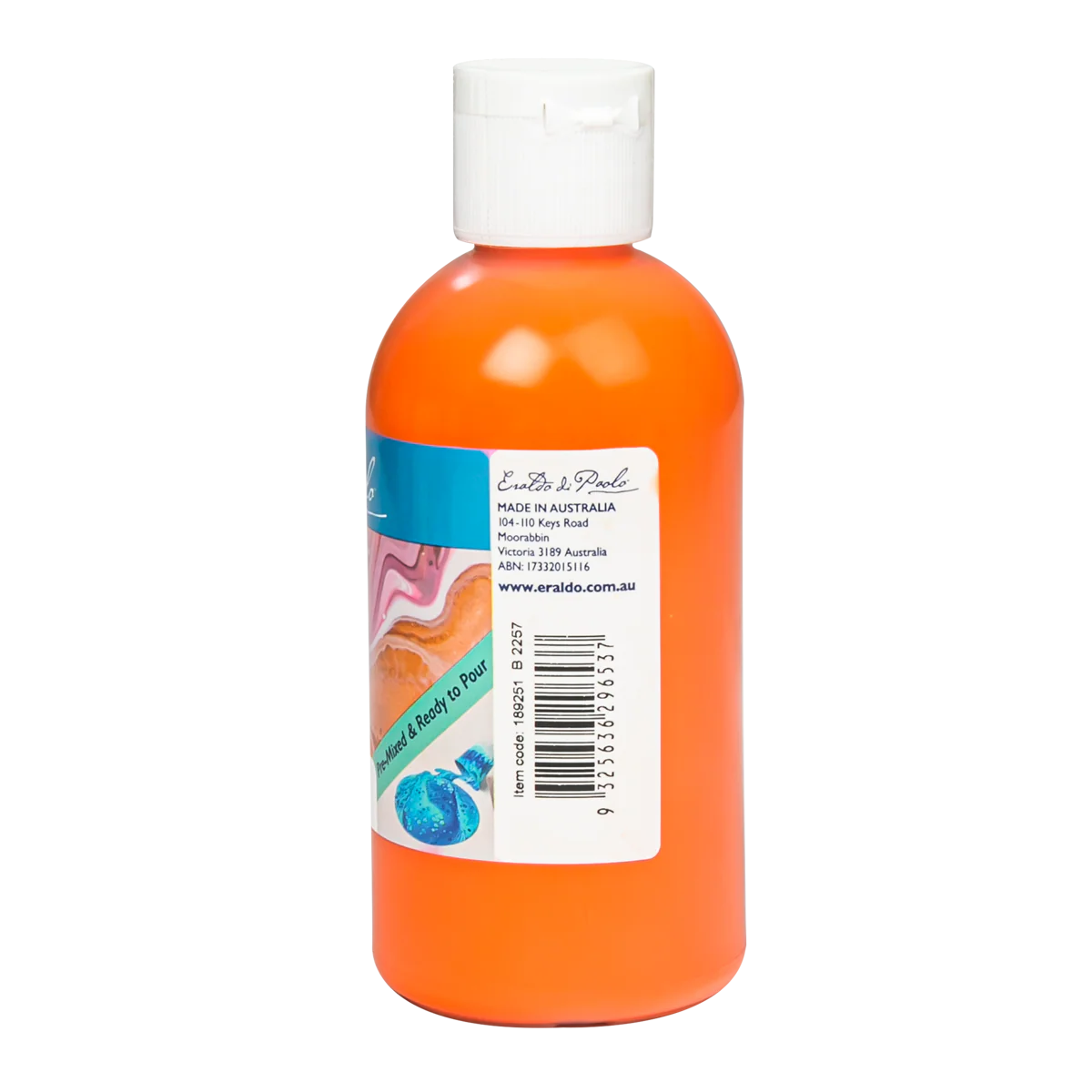 Eraldo Di Paolo Pouring Paint Orange 250ml - Image 2