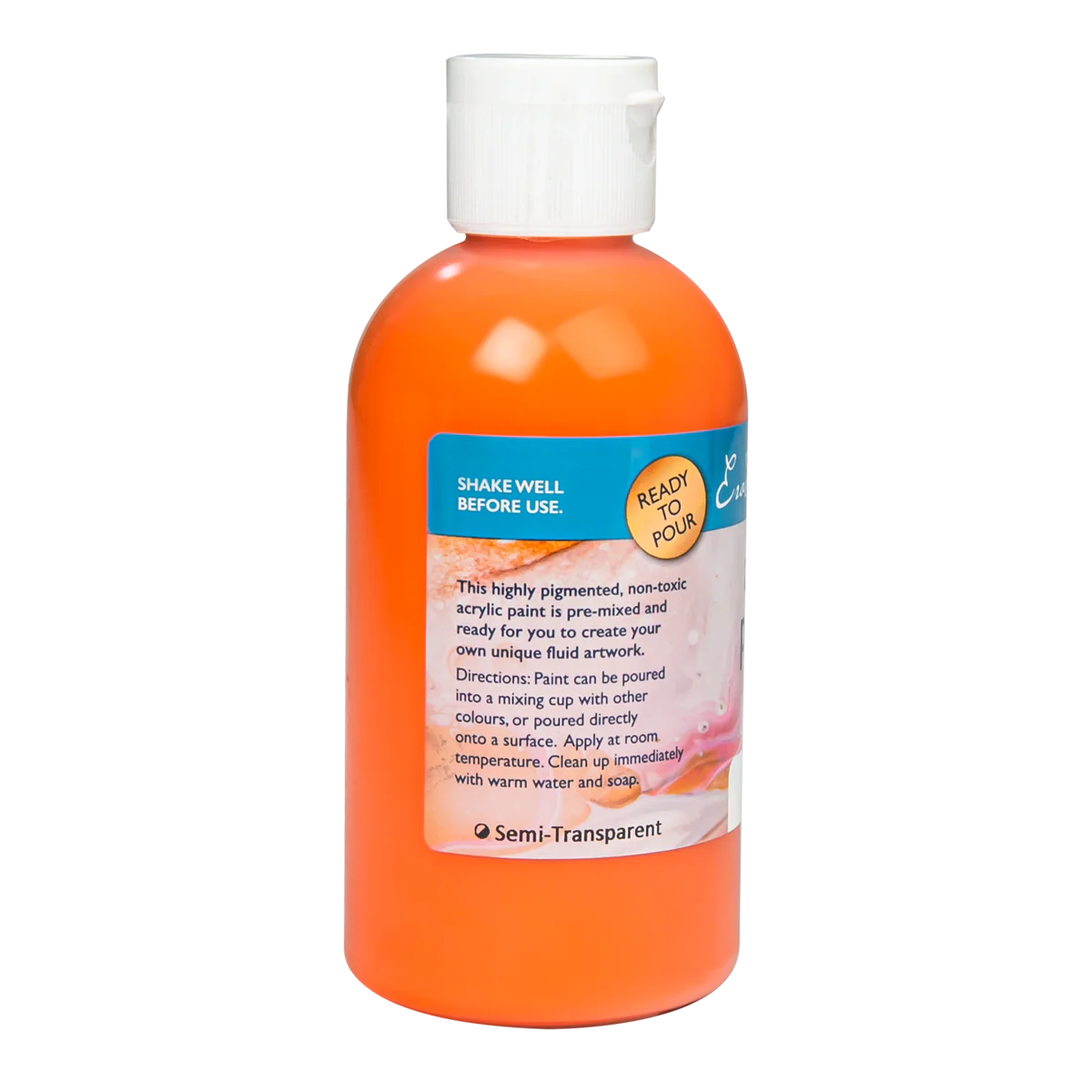 Eraldo Di Paolo Pouring Paint Orange 250ml - Image 3