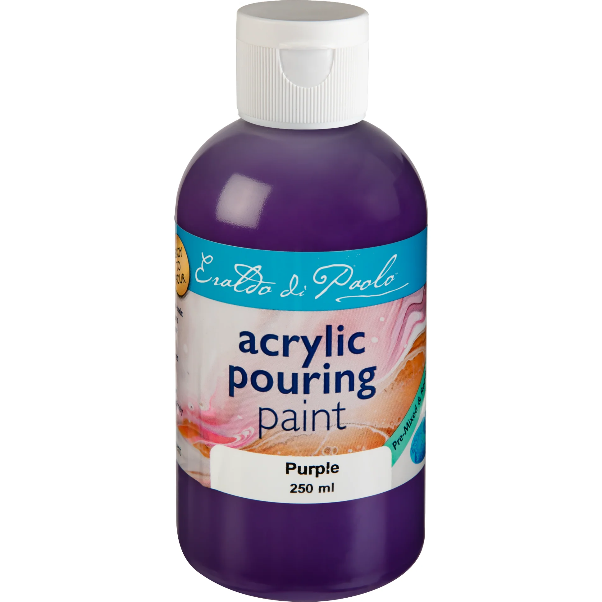 Eraldo di Paolo Pouring Paint Purple 250ml - Image 3