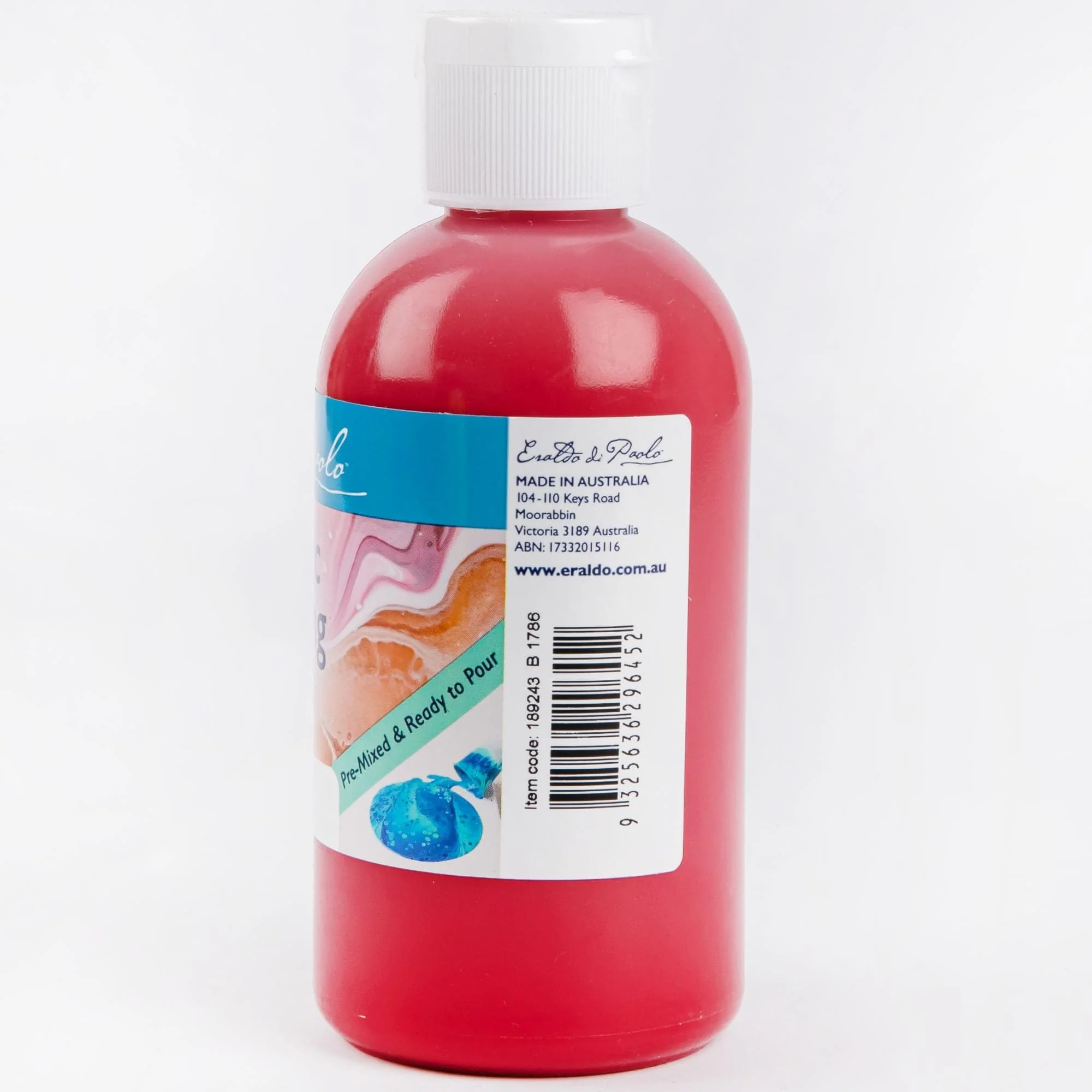 Eraldo di Paolo Pouring Paint Warm Red 250ml - Image 3
