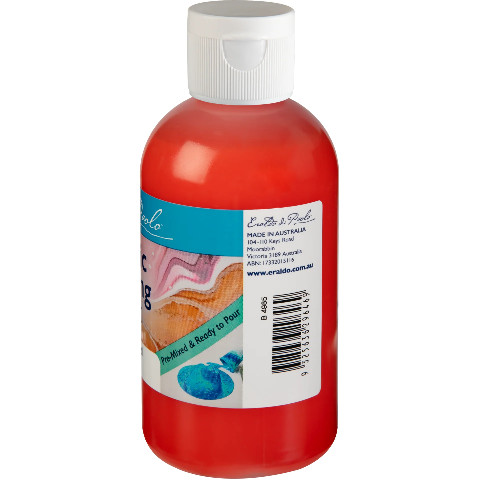 Eraldo di Paolo Pouring Paint Warm Red 250ml - Image 8