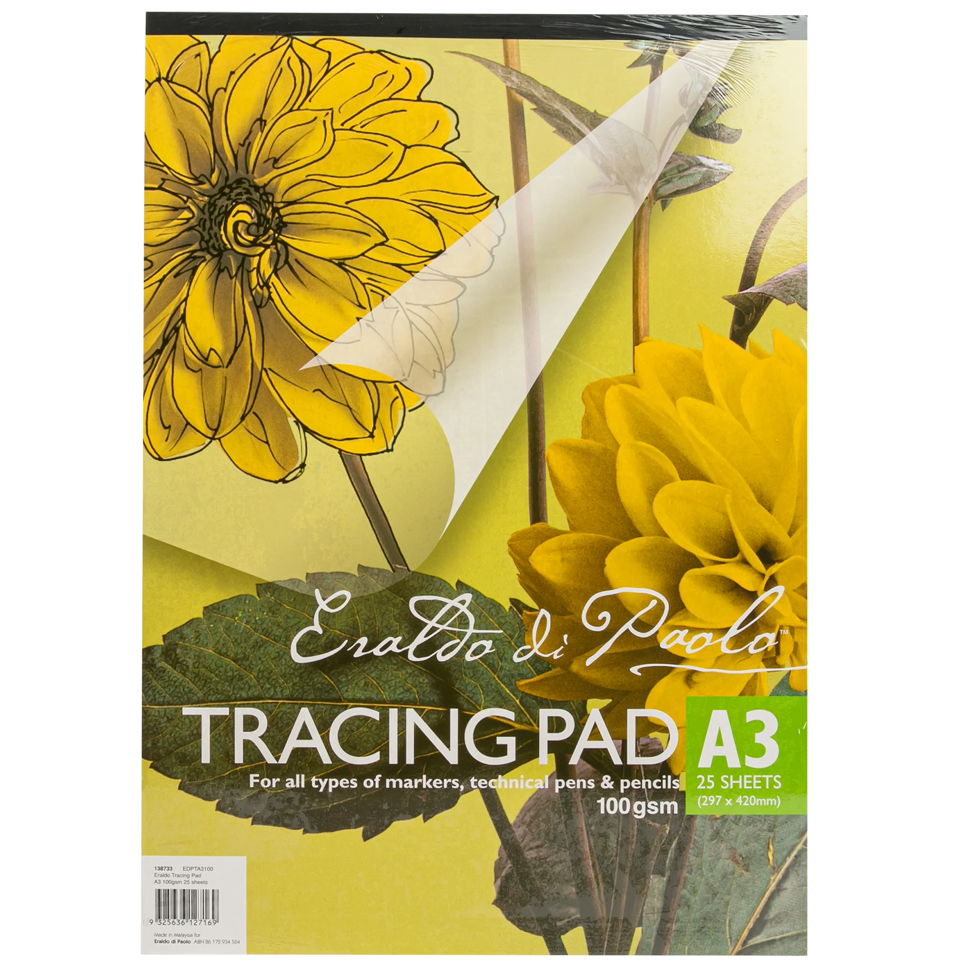 Eraldo di Paolo A3 Tracing Pad 100gsm 25 Sheets