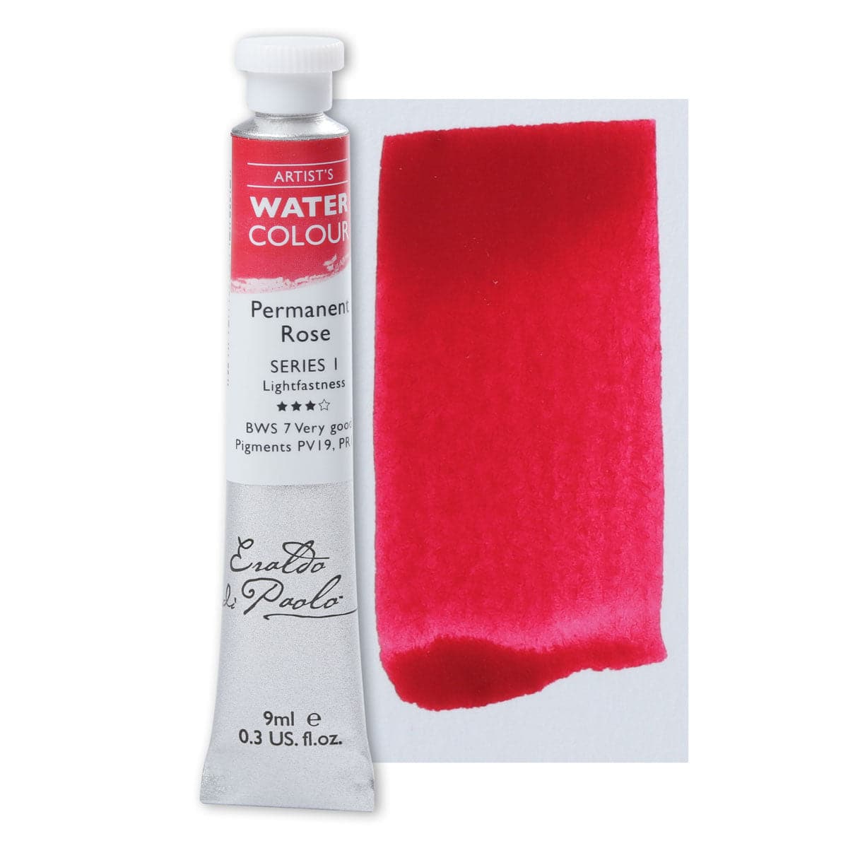 Eraldo di Paolo Watercolour Permanent Rose 9ml - Image 4