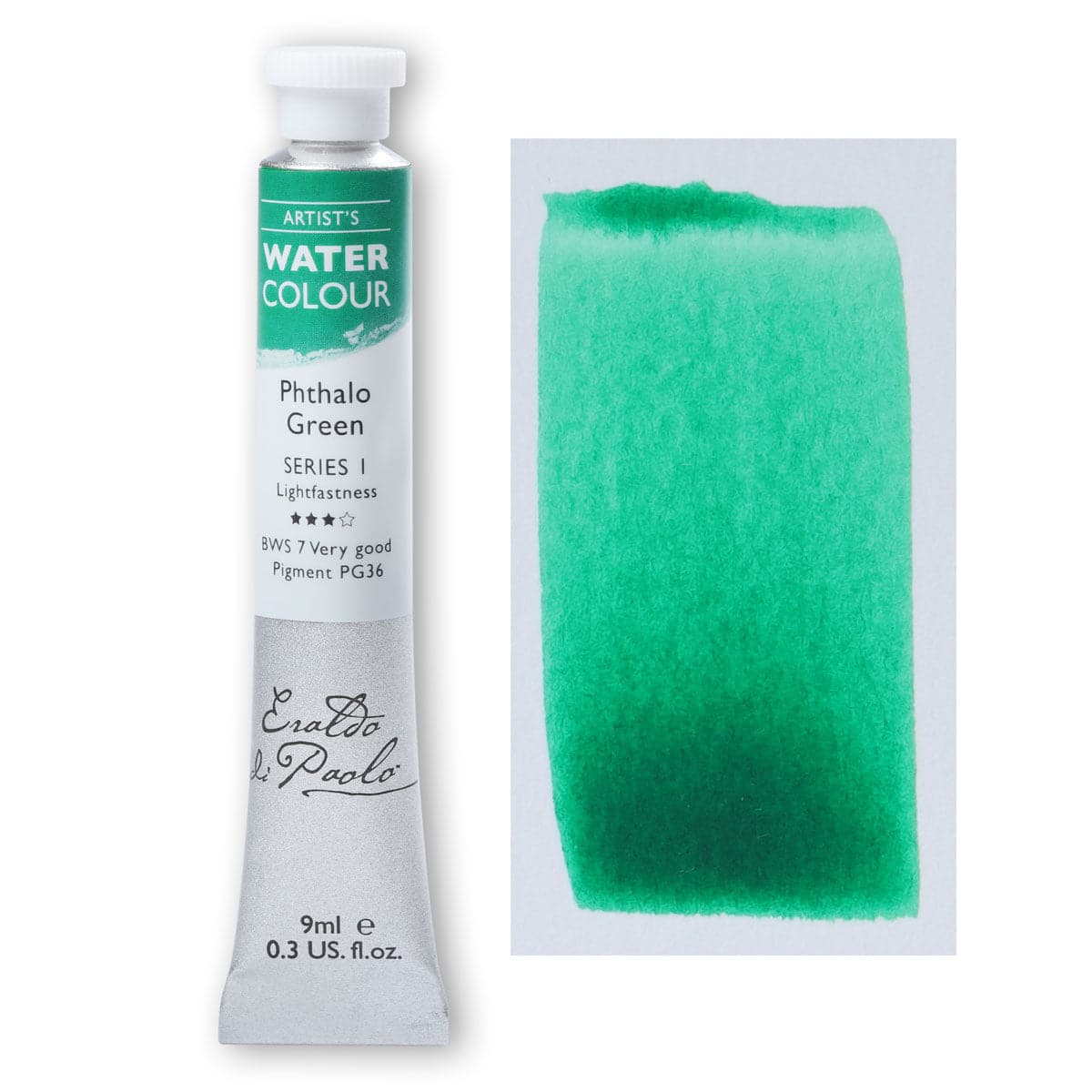 Eraldo di Paolo Watercolour Phthalo Green 9ml - Image 5